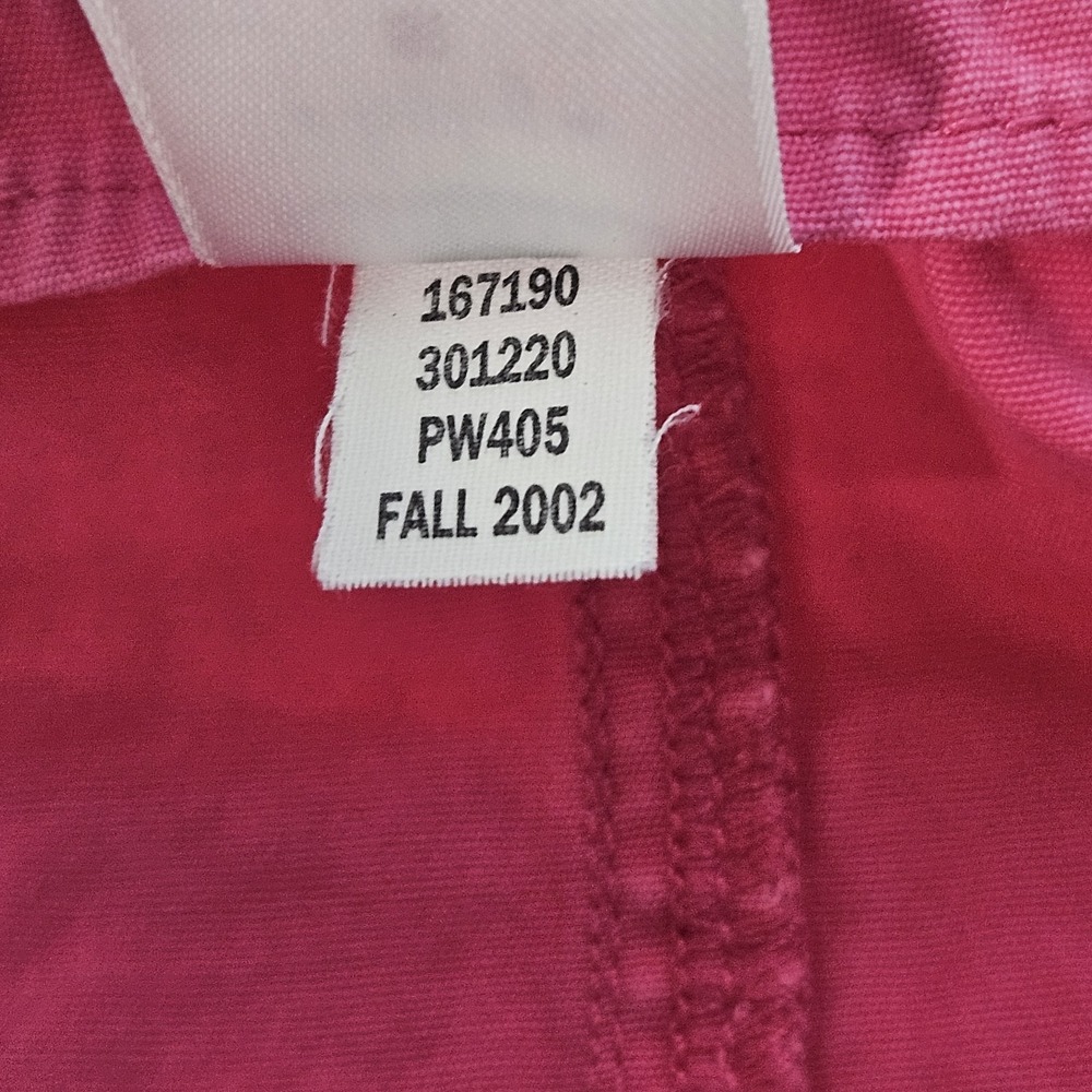 VTG Old‎ Navy Girls Bib Dress Overall Pink 3-6 Month Cotton Denim Skirtall Y2K - Picture 5 of 7